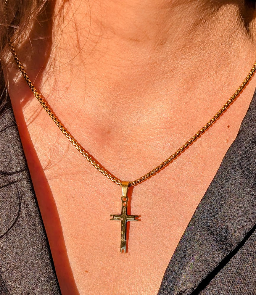 Layered Cross Necklace
