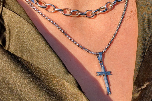 Layered Cross Necklace