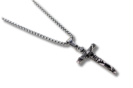 Crucifix Pendant Small Stainless Steel