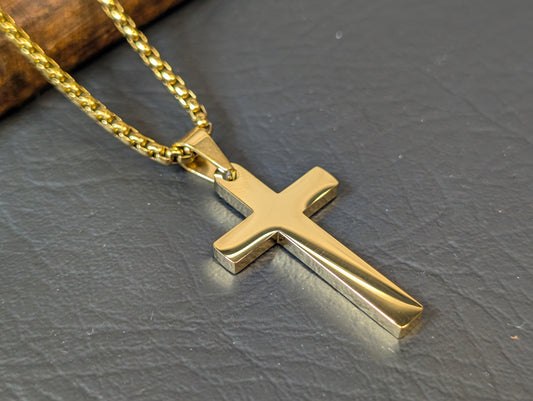 Plain Cross Pendant Stainless Steel