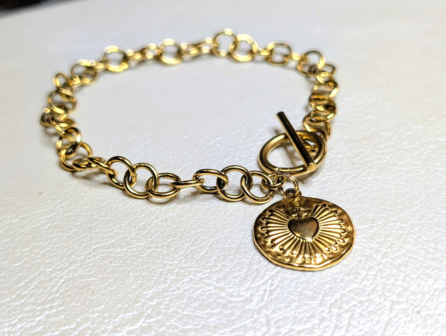 Sacred Heart Charm Bracelet