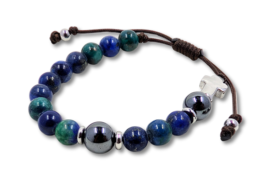 Guardian of the Redeemer Decade Paracord Rosary Bracelet