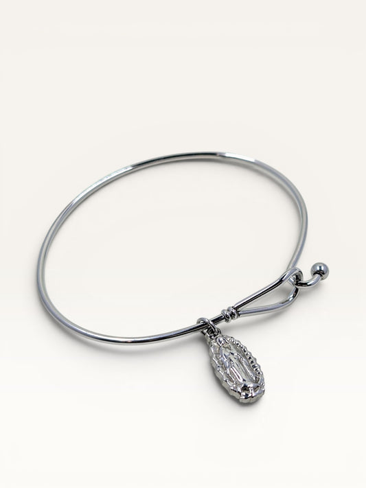 Our Lady of Guadalupe Bangle Bracelet Stainless Steel