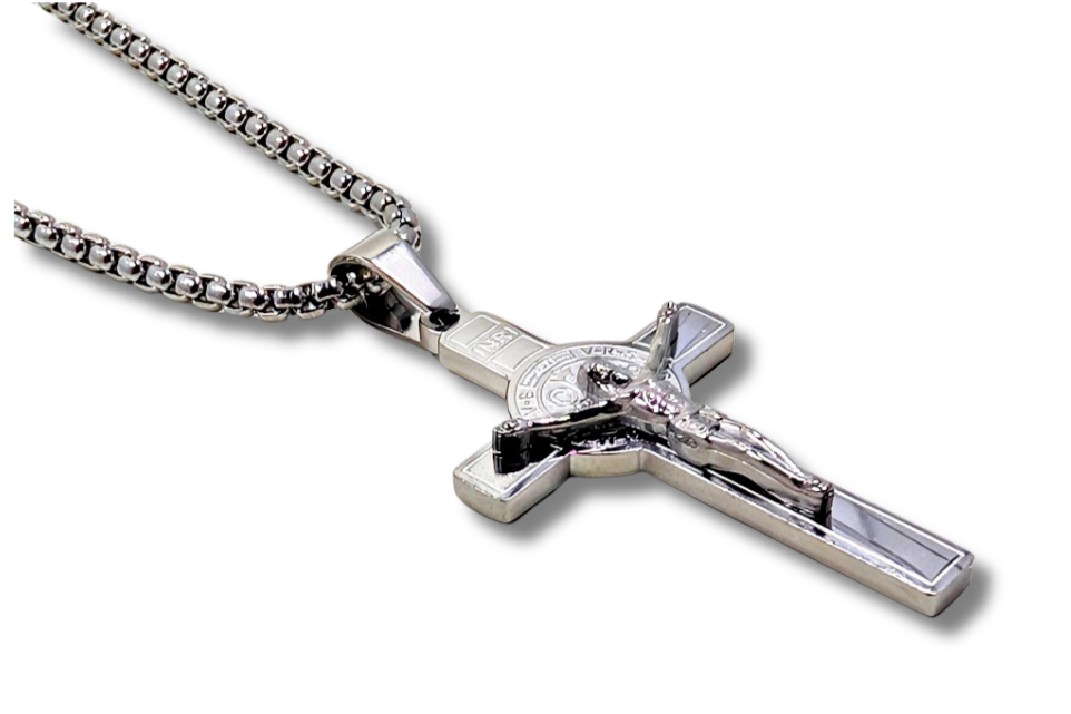 St. Benedict Medal Crucifix Necklace