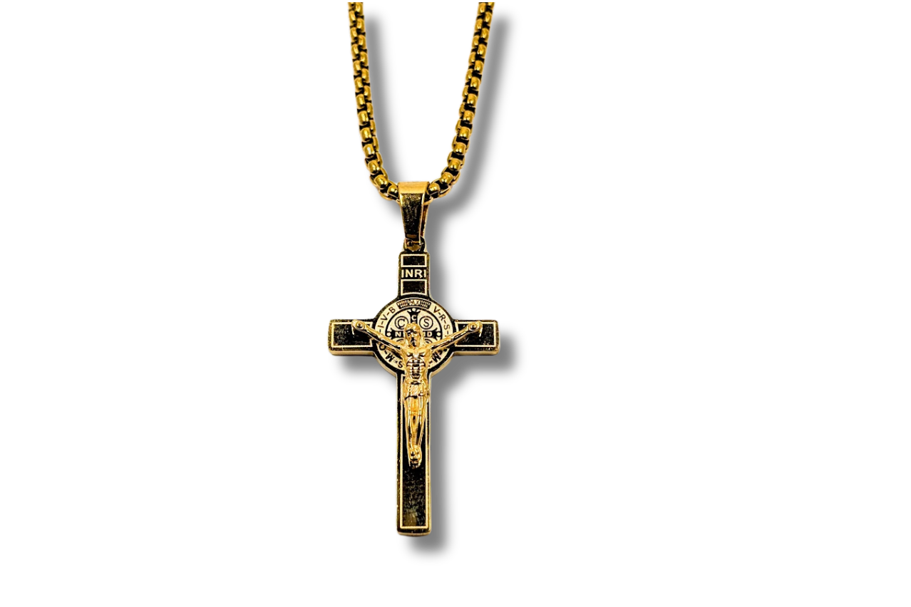 St. Benedict Medal Crucifix Necklace