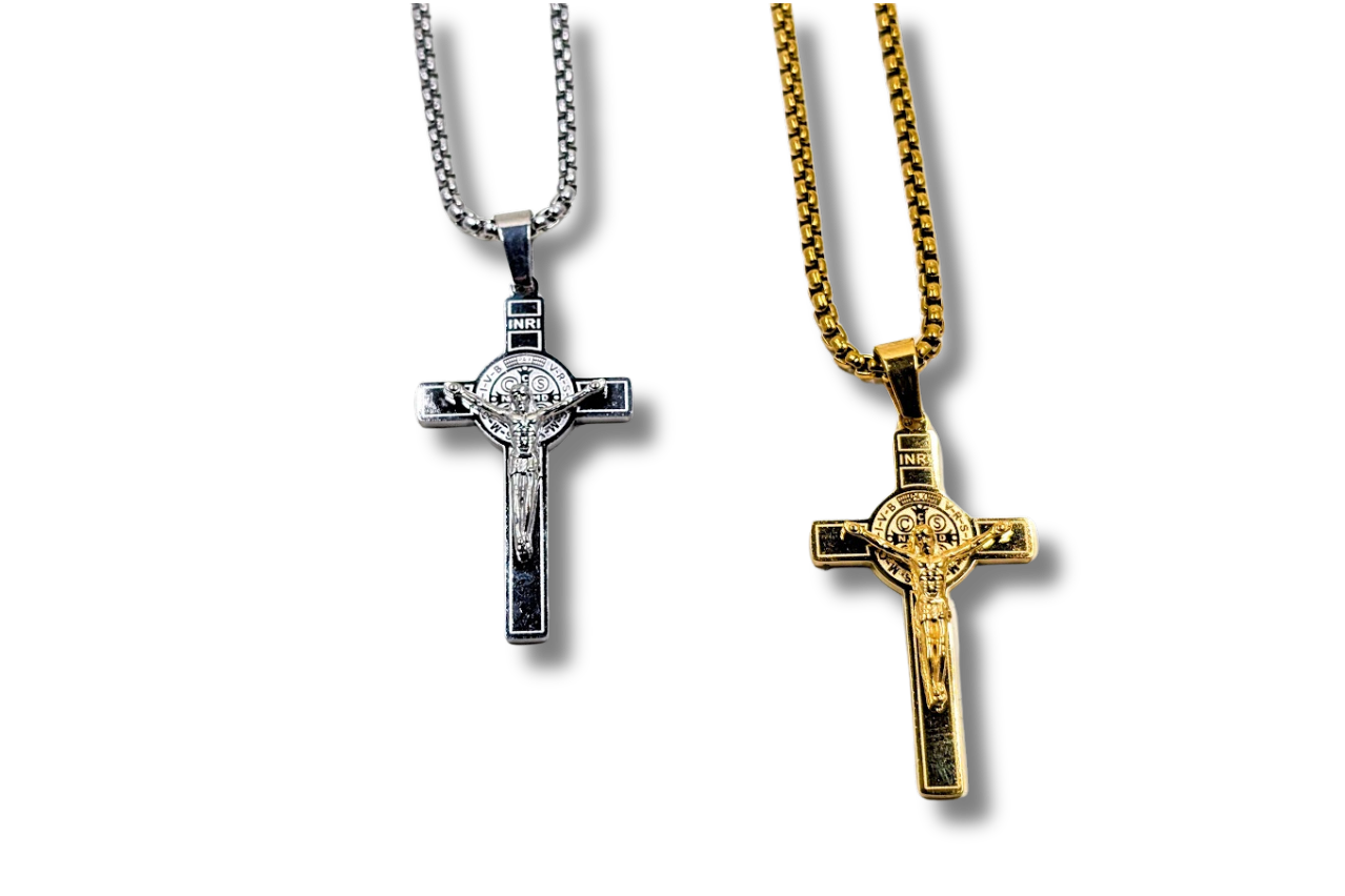 St. Benedict Medal Crucifix Necklace