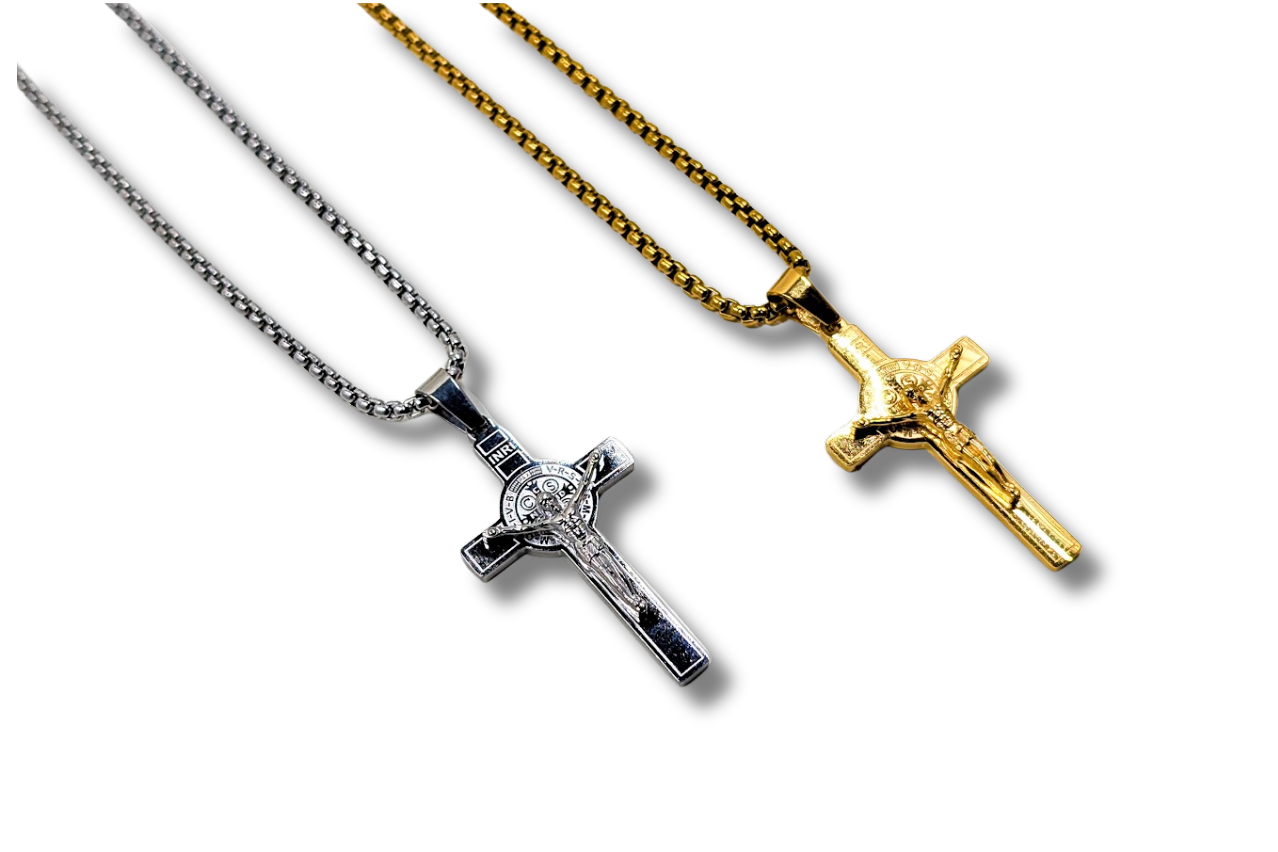 St. Benedict Medal Crucifix Necklace