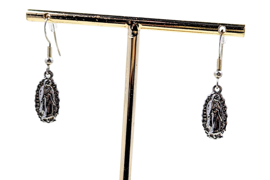 Our Lady of Guadalupe Earrings Stainless Steel