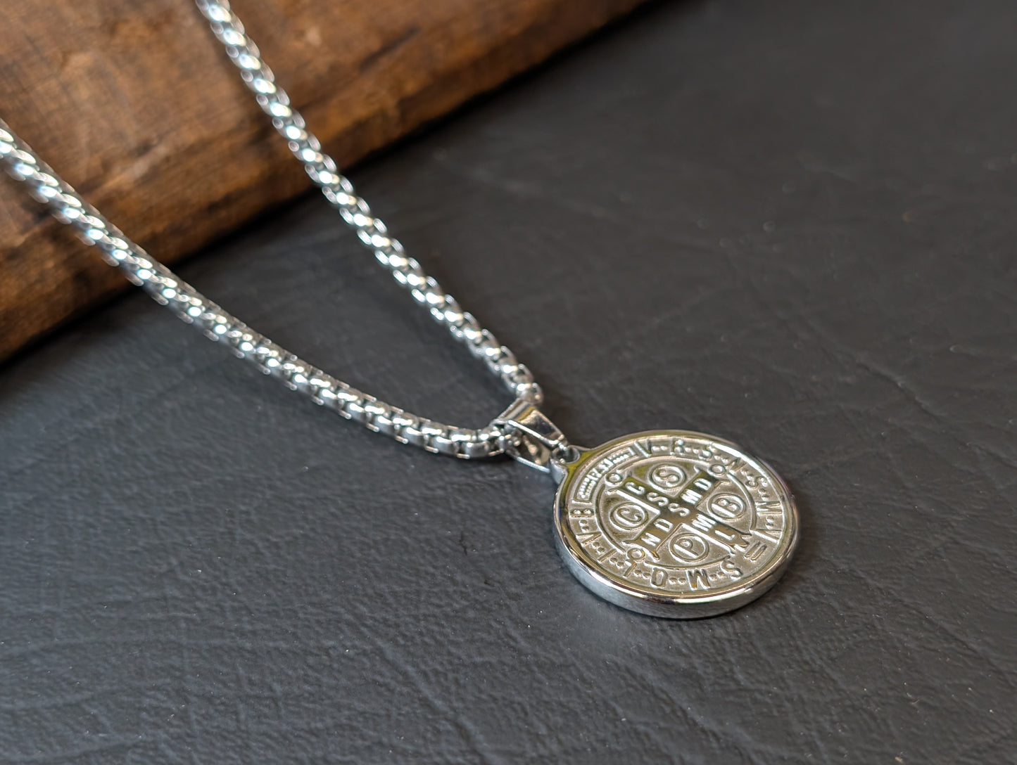 St. Benedict Medal Pendant Stainless Steel