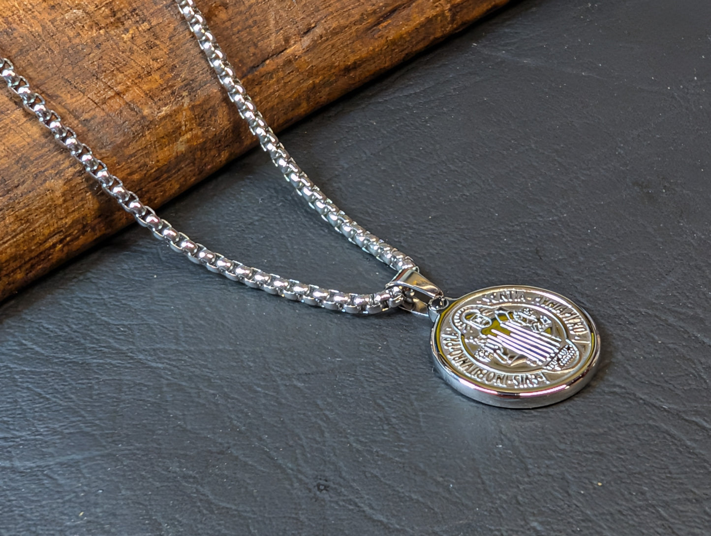 St. Benedict Medal Pendant Stainless Steel