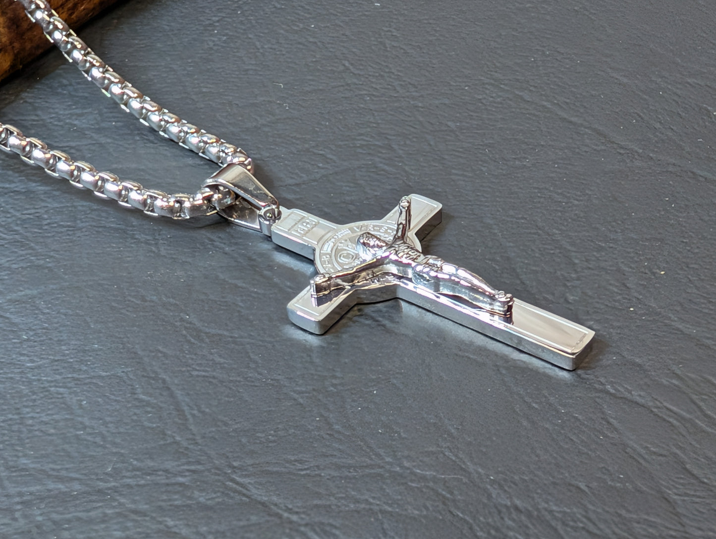 St. Benedict Medal Crucifix Necklace