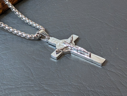 St. Benedict Medal Crucifix Necklace