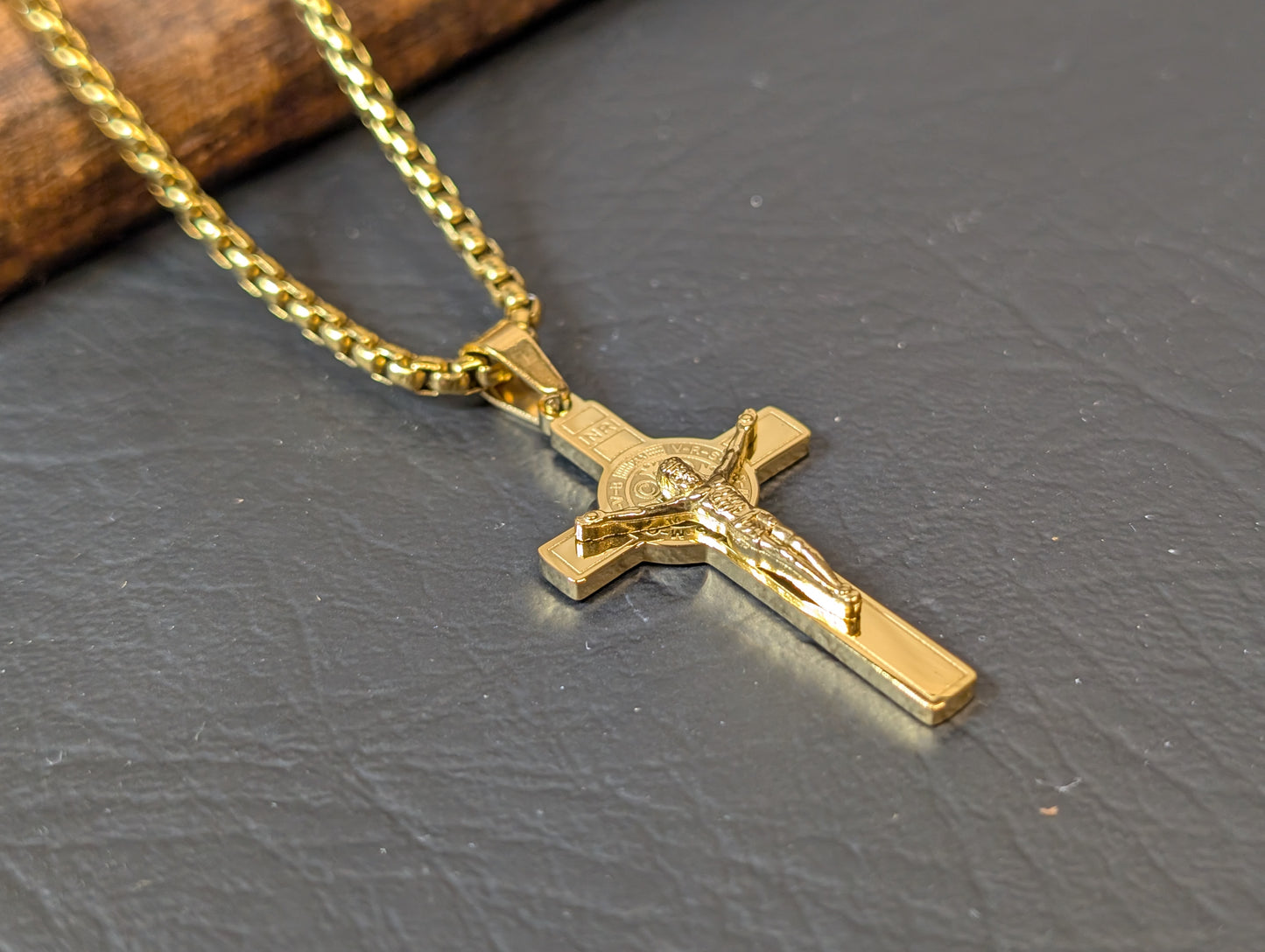 St. Benedict Medal Crucifix Necklace