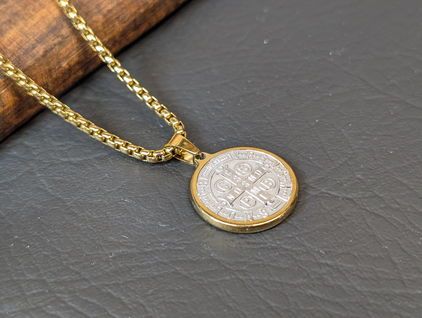 St. Benedict Medal Pendant Stainless Steel
