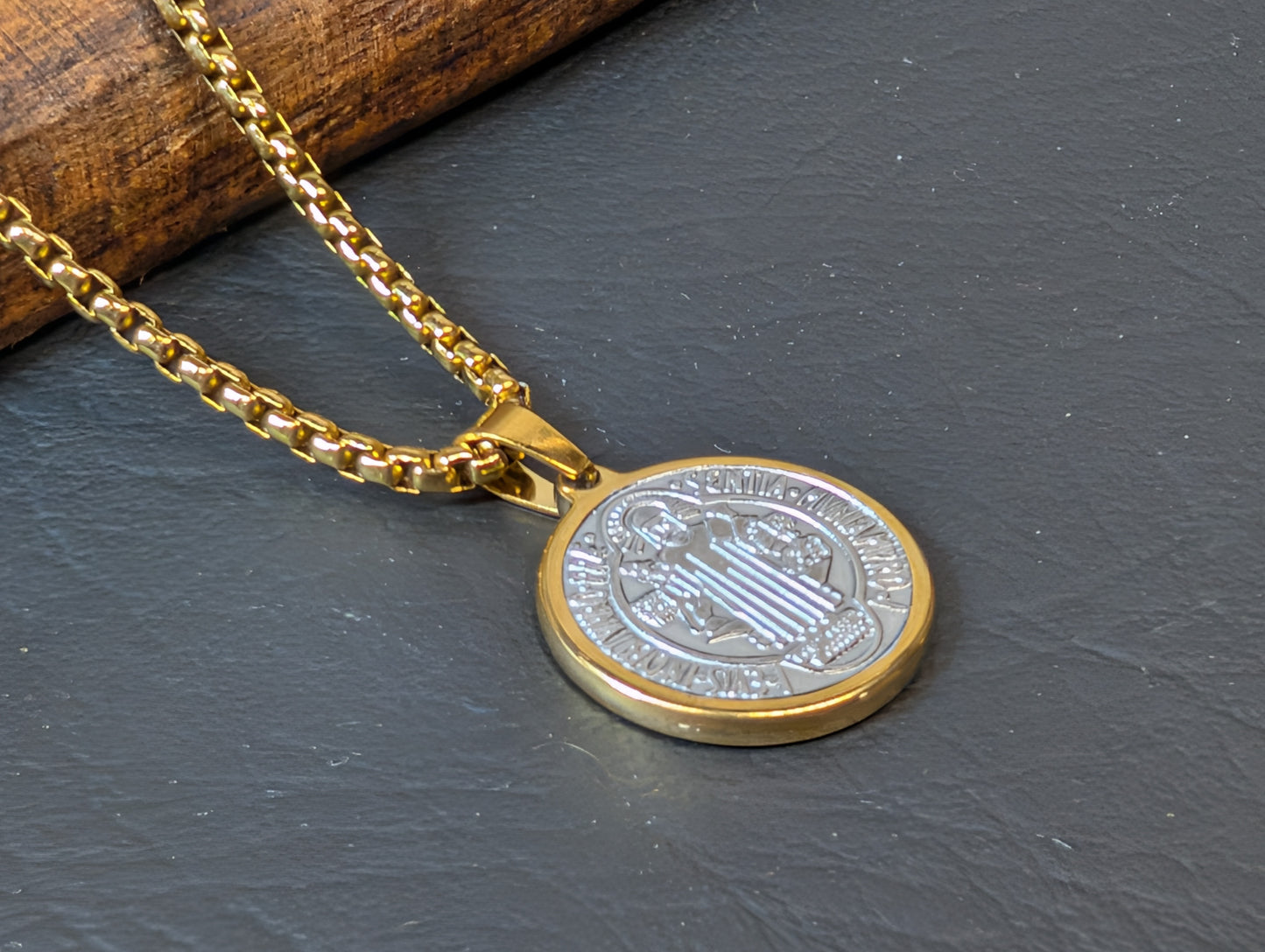 St. Benedict Medal Pendant Stainless Steel