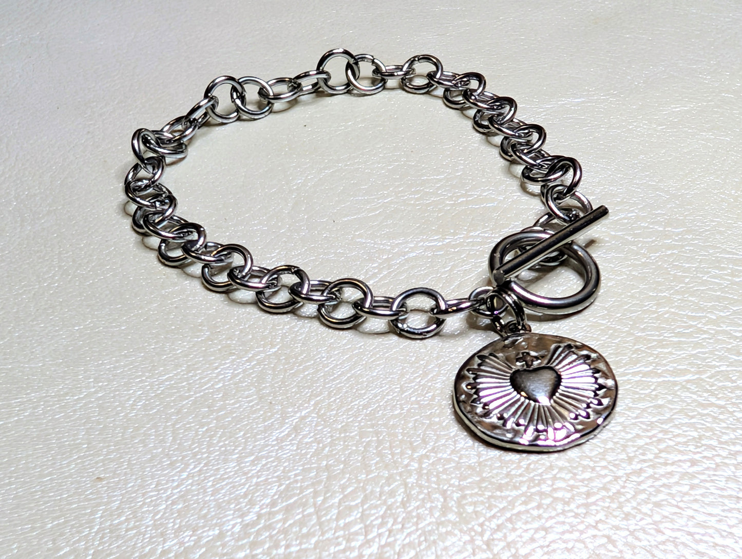 Sacred Heart Charm Bracelet