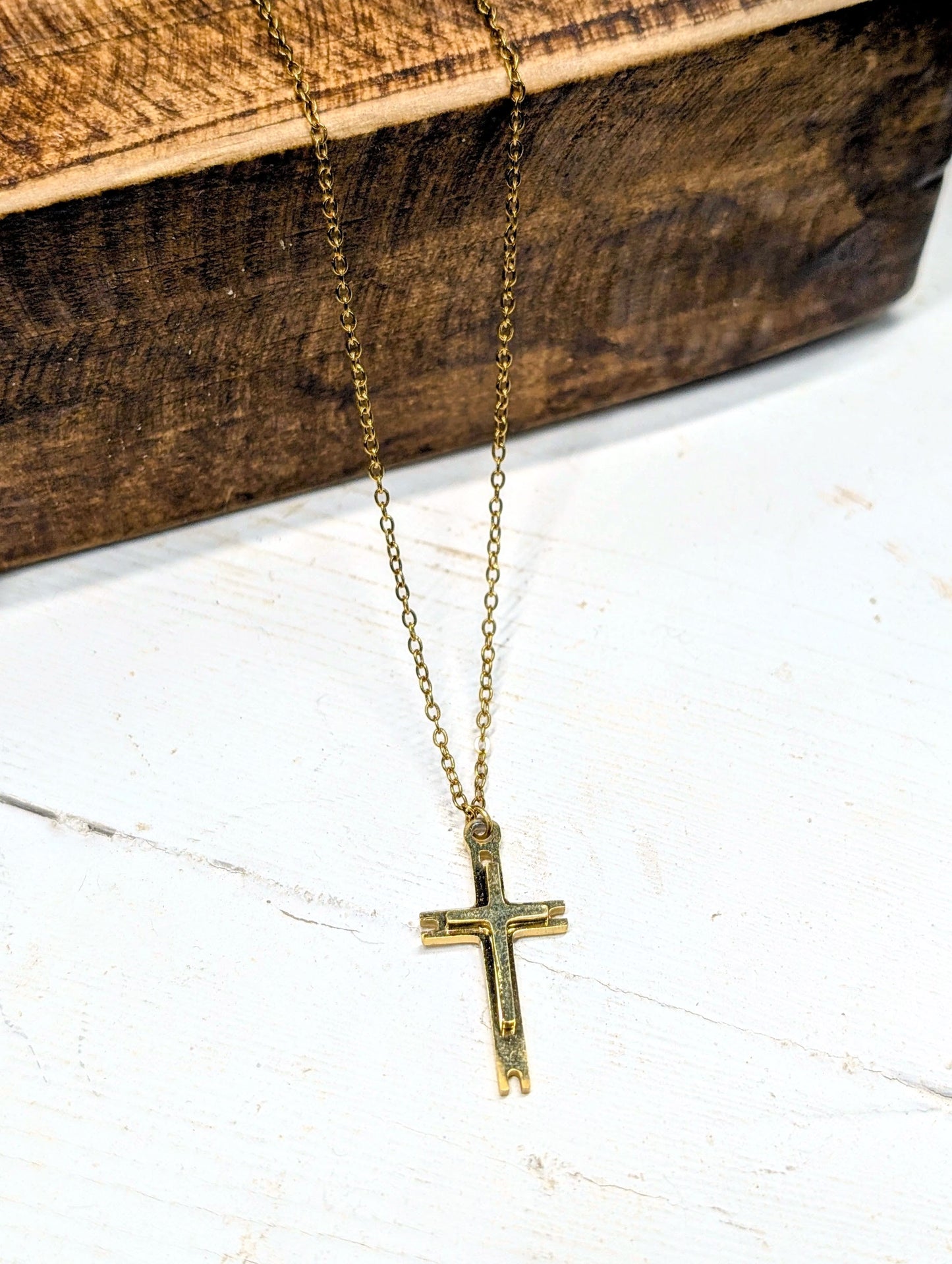 Layered Cross Necklace