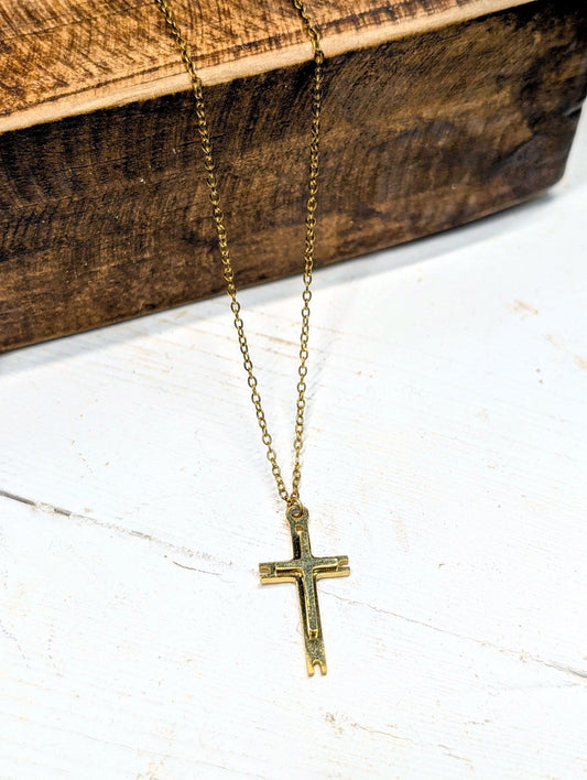 Layered Cross Necklace