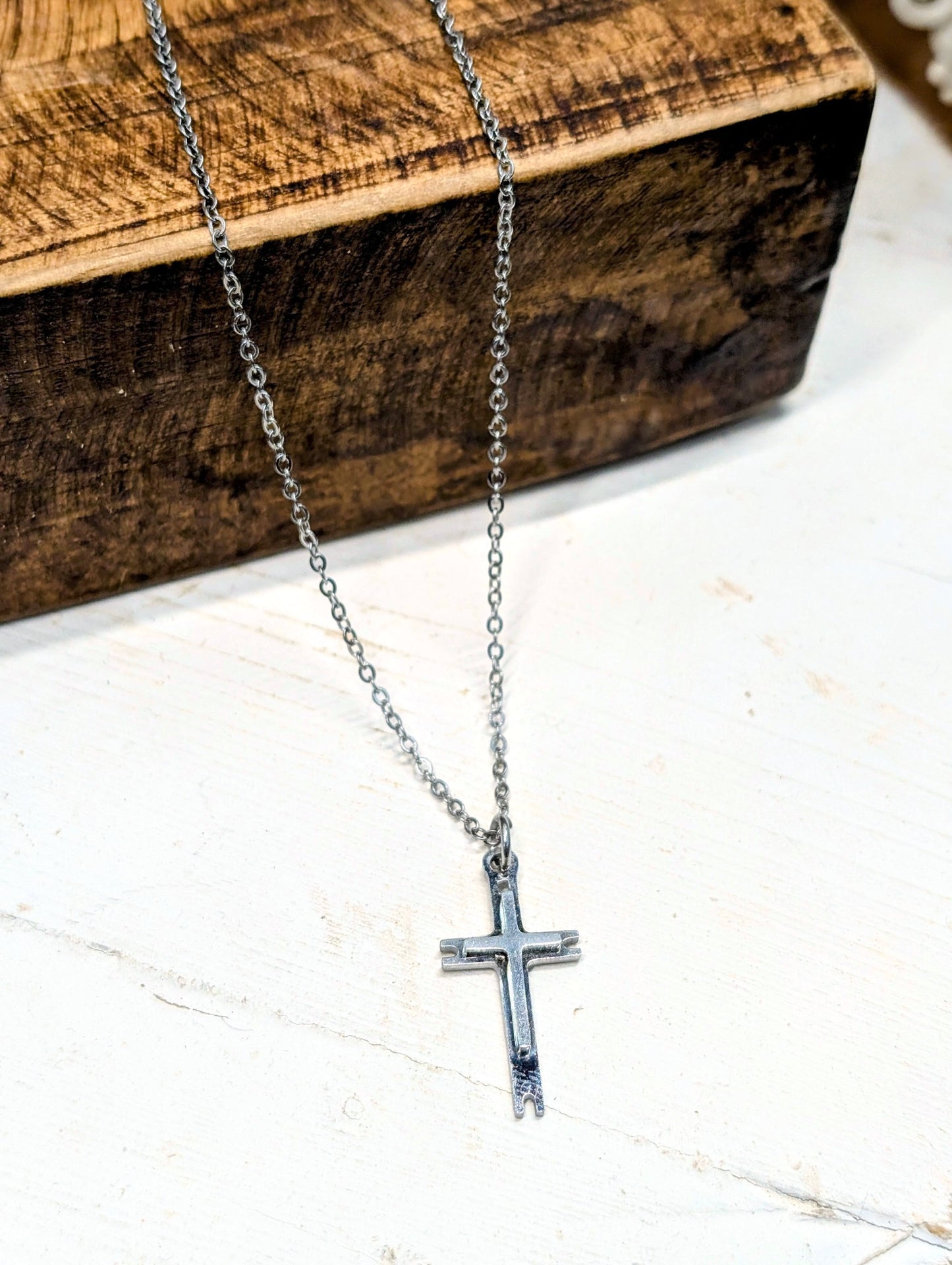 Layered Cross Necklace