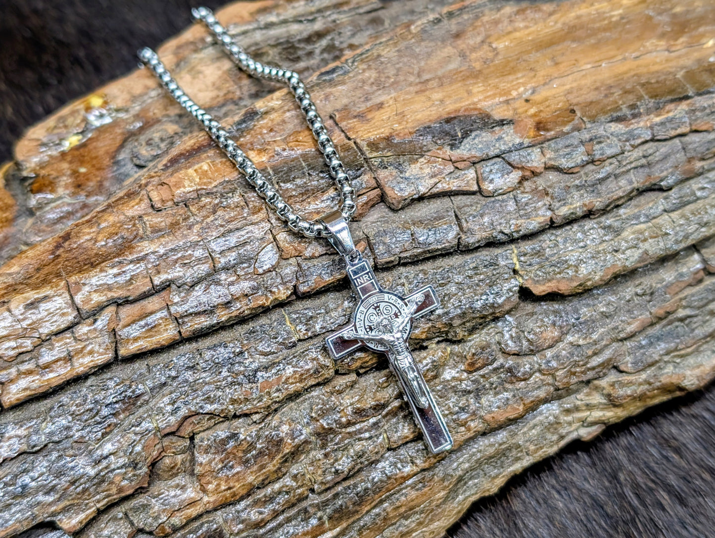 St. Benedict Medal Crucifix Necklace